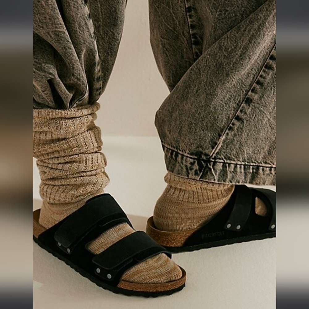 Birkenstock Uji Nubuck Suede Leather Sandal